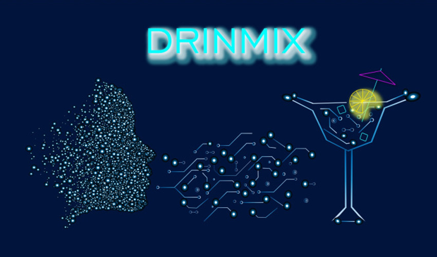 колаж робот-бармен Drinmix