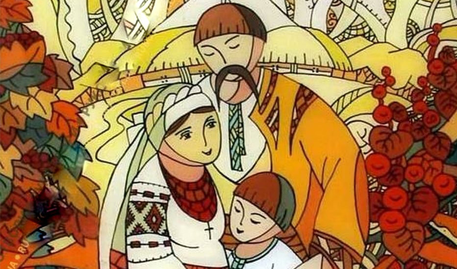 малюнок української сім’ї