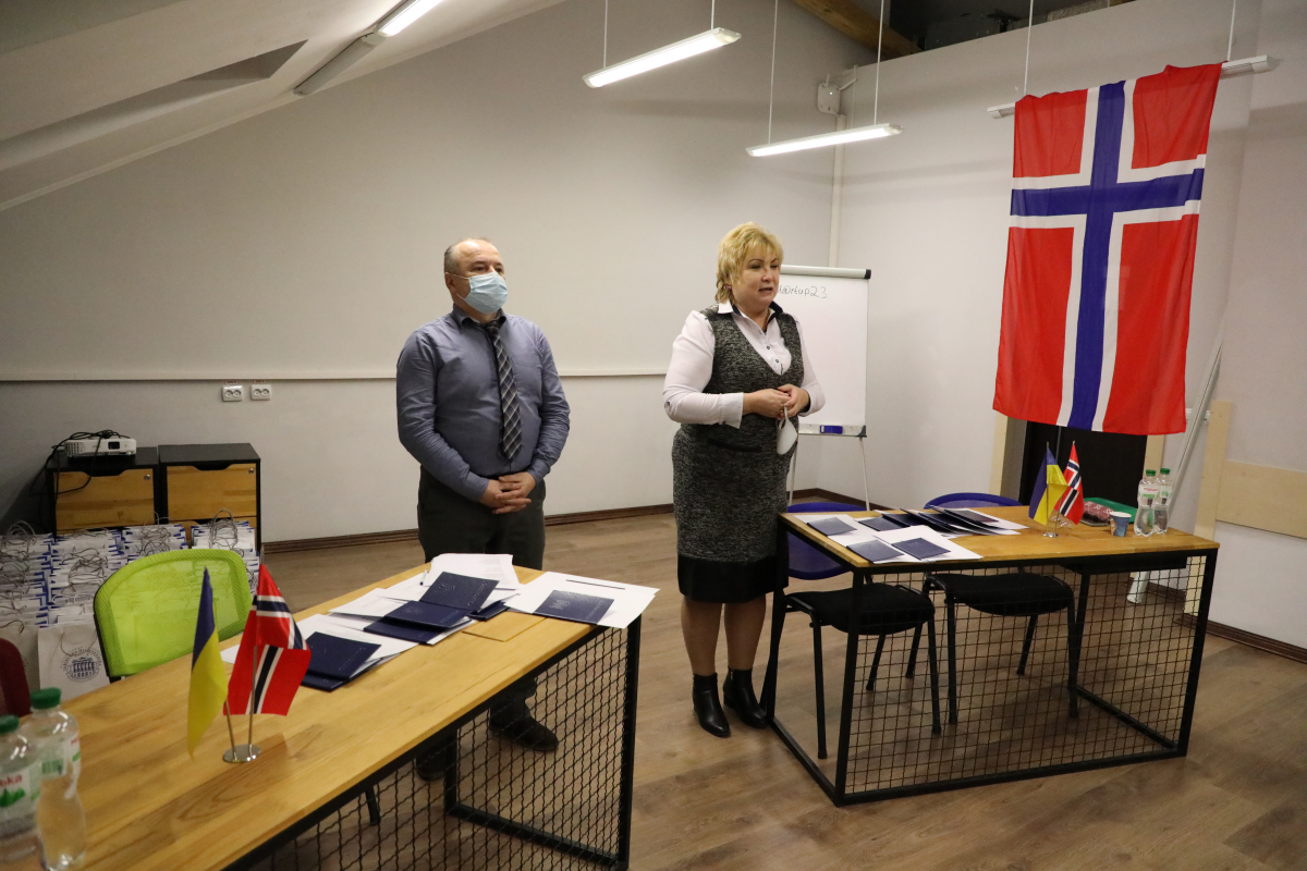 Фото з випуску учасників програми «Норвегія – Україна»