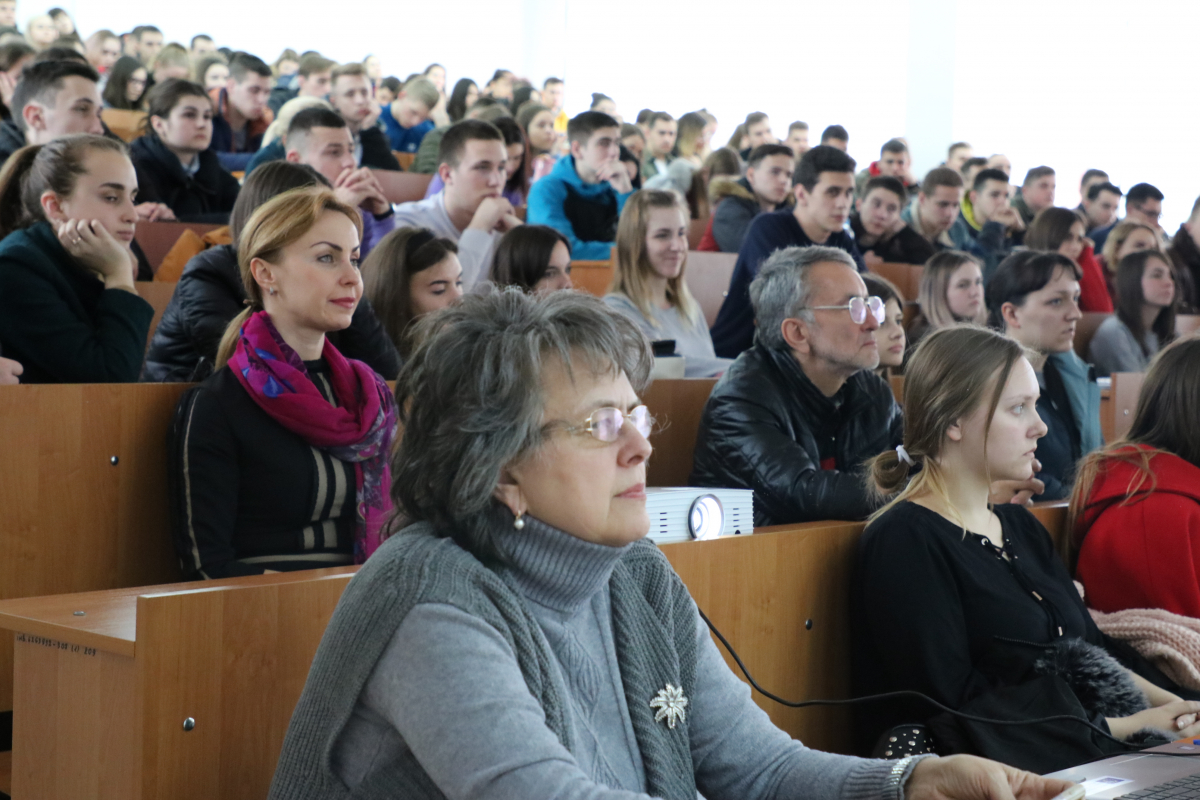 на зустрічі з  Віктором Пинзеником