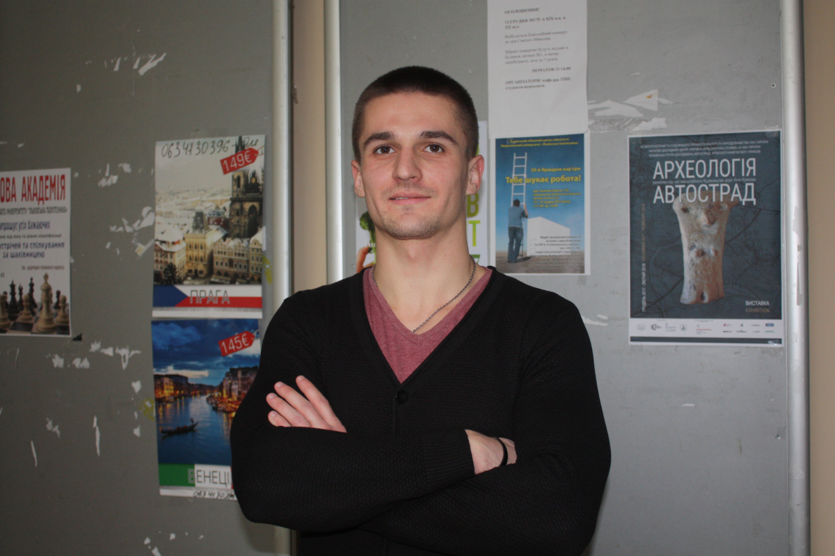 Владислав Гартман, студент шостого курсу Інституту телекомунікацій, радіоелектроніки та електронної техніки