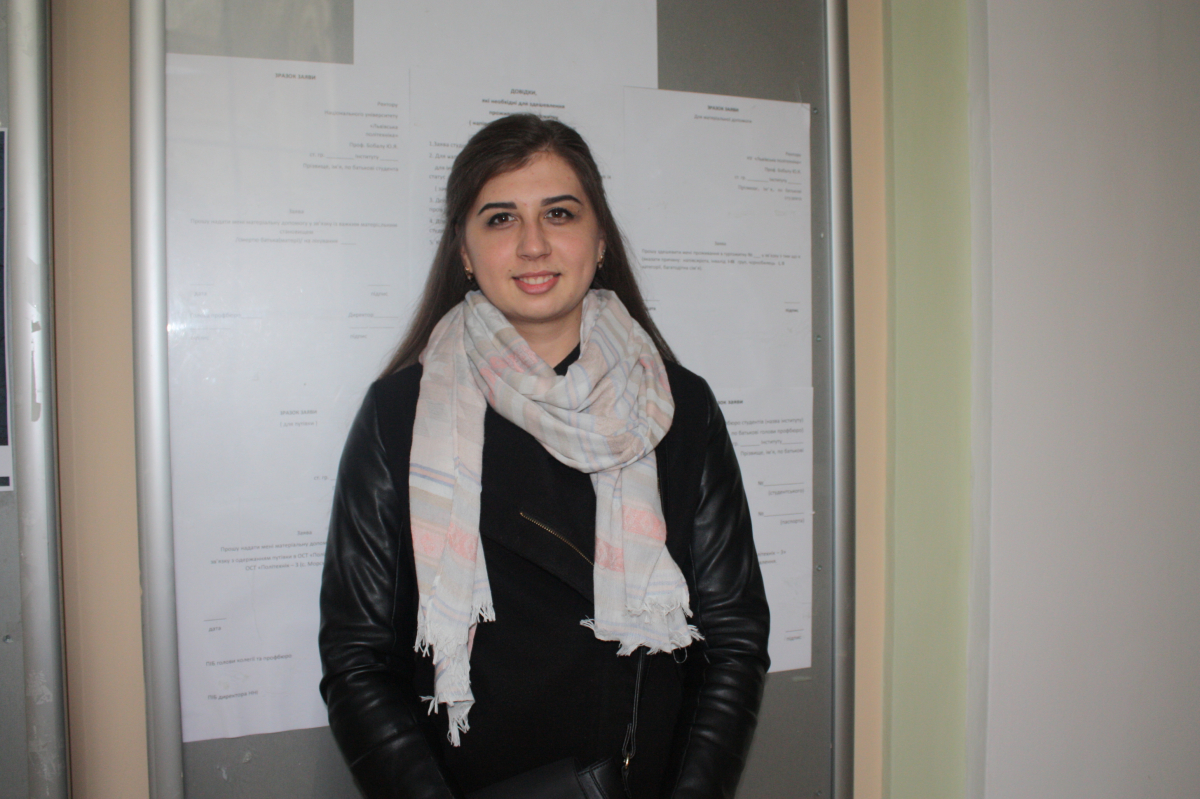 Каріна Кизима, студентка п’ятого курсу Інституту архітектури