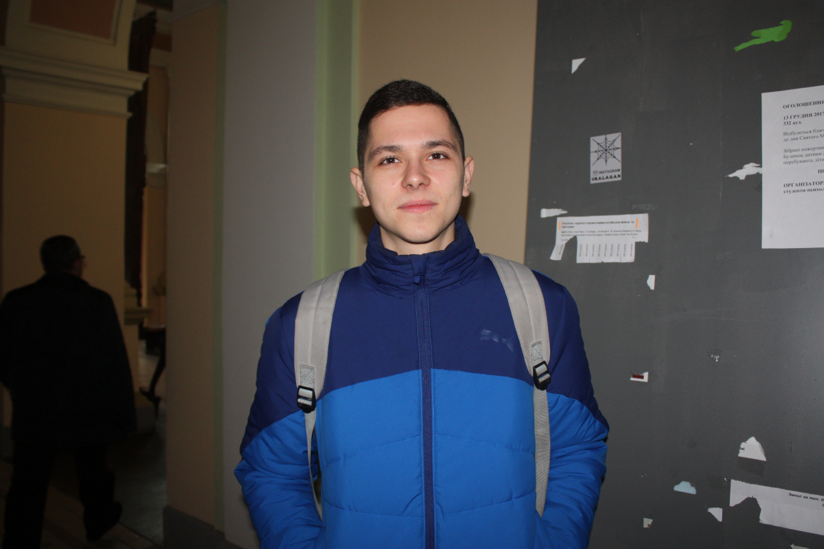 Сергій Пашко, студент першого курсу Інституту енергетики та систем керування