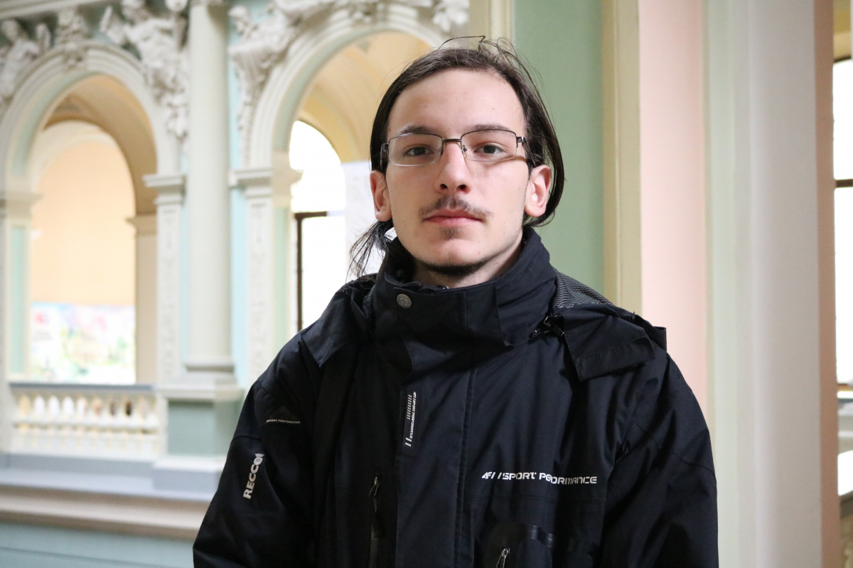 Андрій Калиняк, студент четвертого курсу Інституту комп’ютерних наук та інформаційних технологій