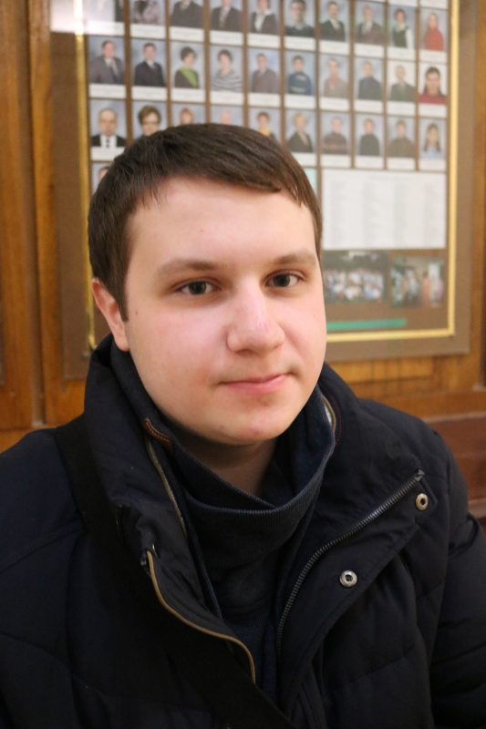 Юрій Красилович, студент першого курсу Інституту комп’ютерних наук та інформаційних технологій