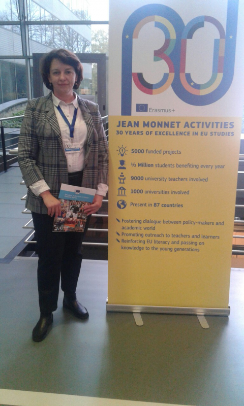 на конференції для координаторів проектів Erasmus Jean Monnet Module у Брюсселі