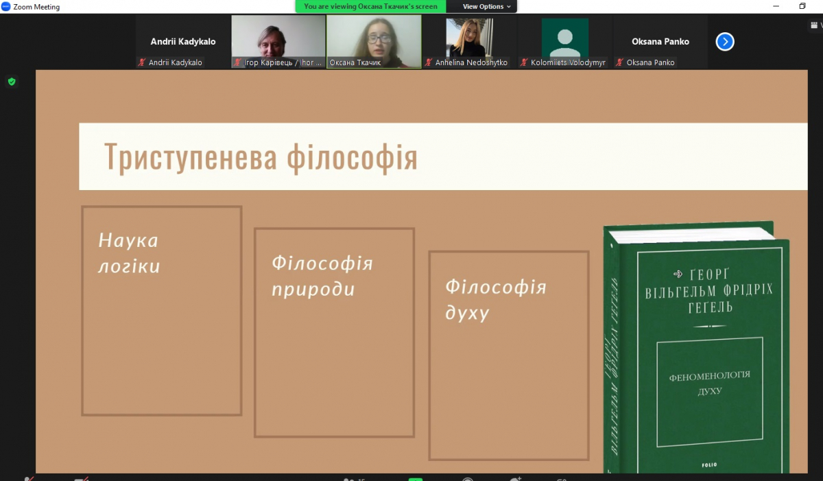 Скріншот з онлайн-засідання