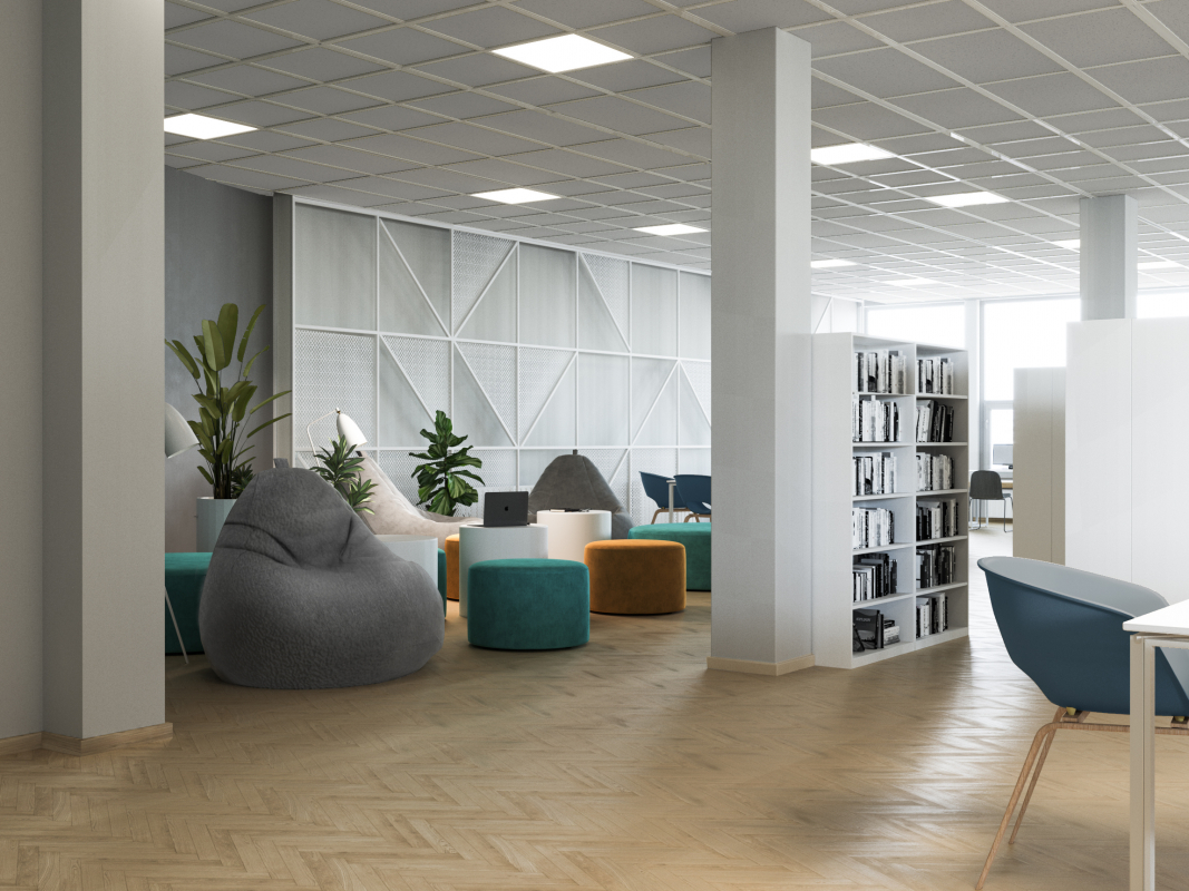Модернізована зала у студентській бібліотеці Львівської політехніки