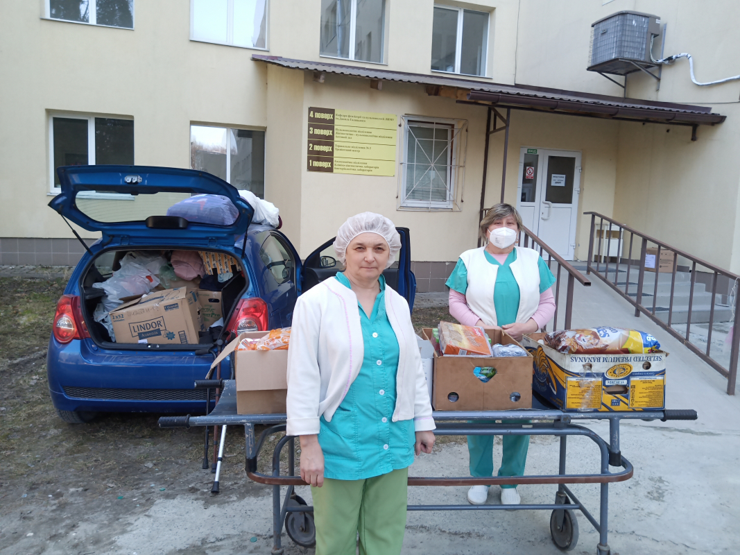Доставка продуктів харчування для біженців у Львівський центр легеневого здоров’я