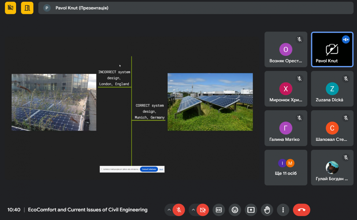 Скріншот з онлайн-конференції