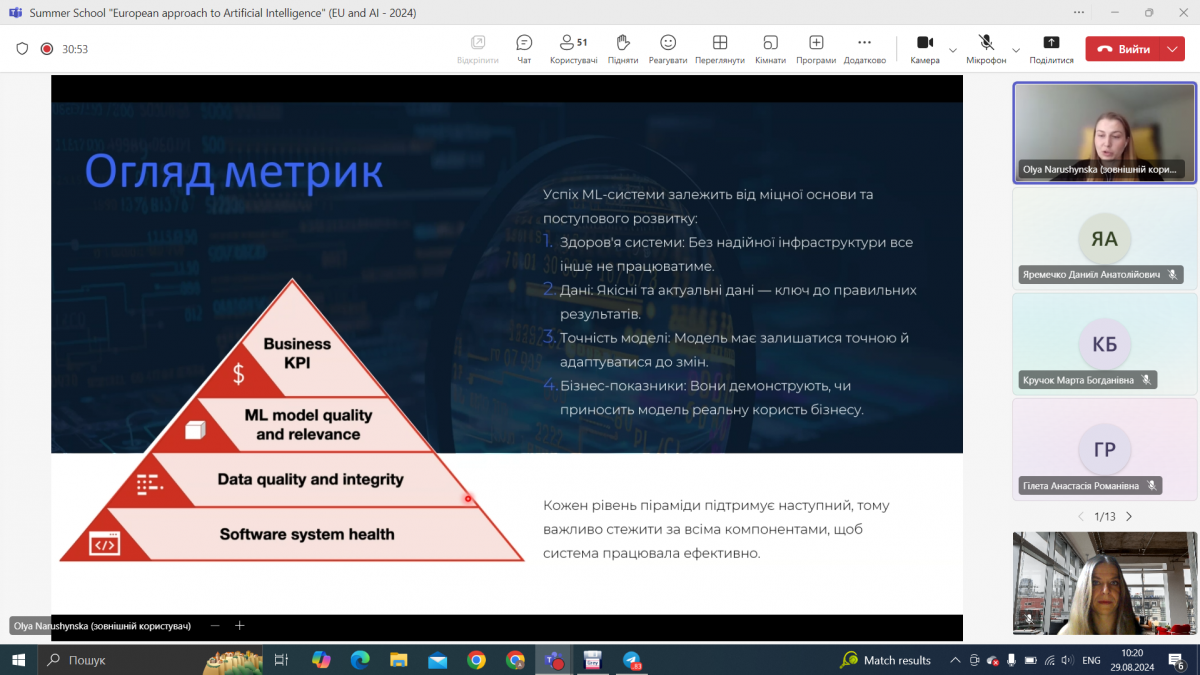 Скріншот з онлайн-школи