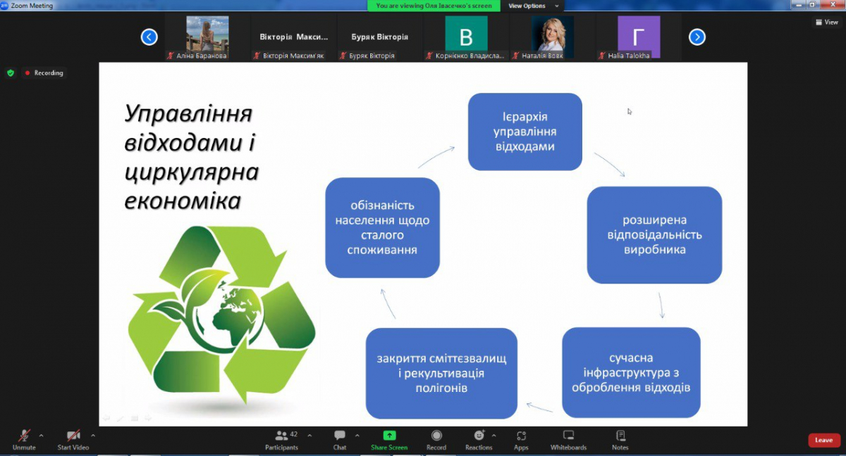 Скріншот з онлайн-лекції