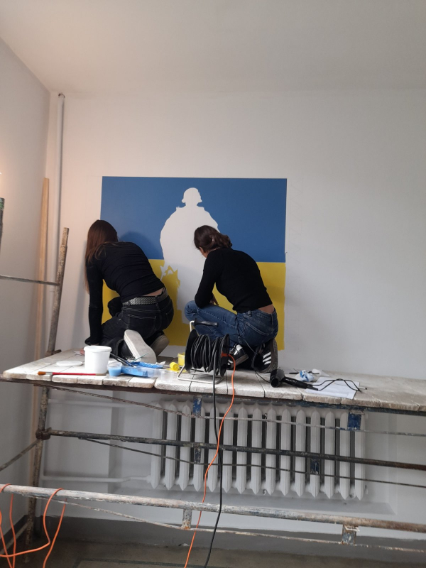 Фото з роботи над Стіною пам’яті