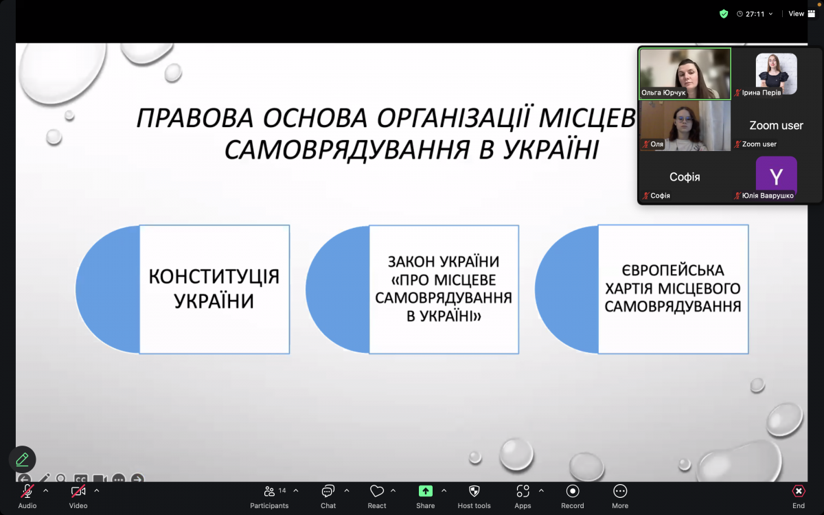 Скріншот з онлайн-лекції
