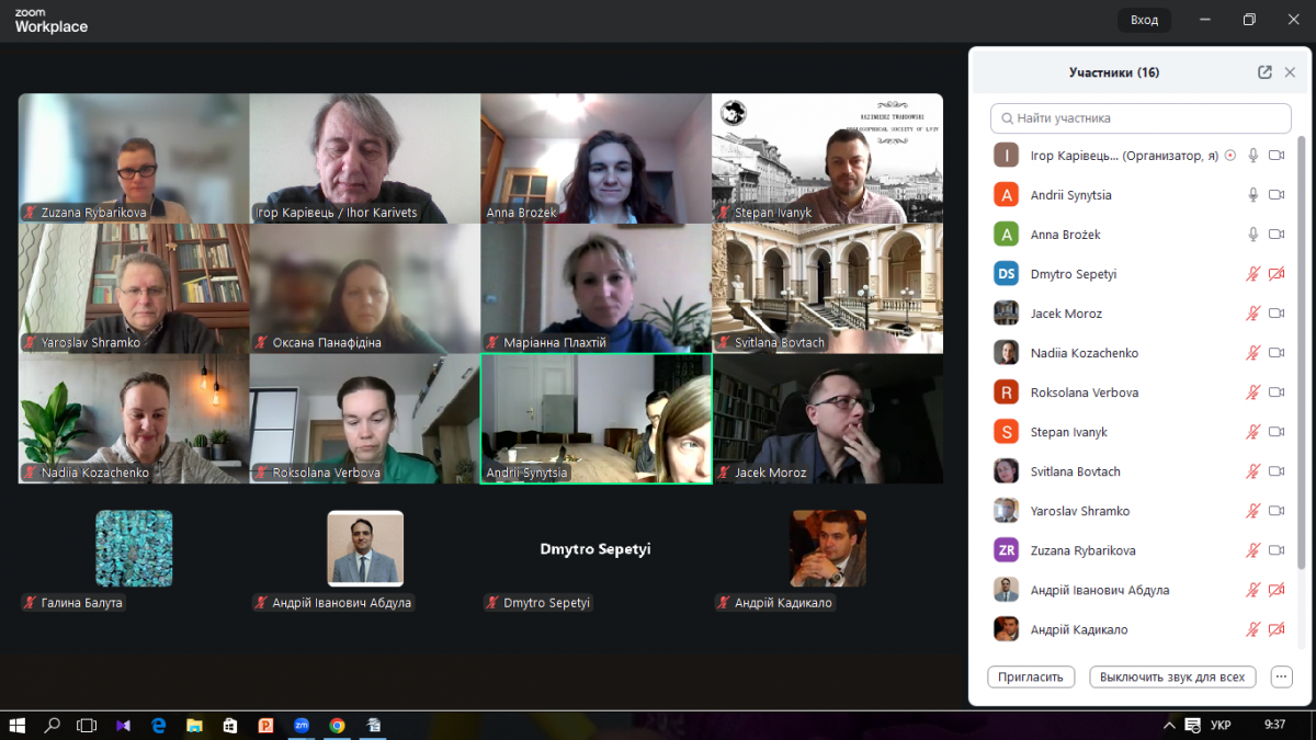 Скріншот з онлайн-заходу