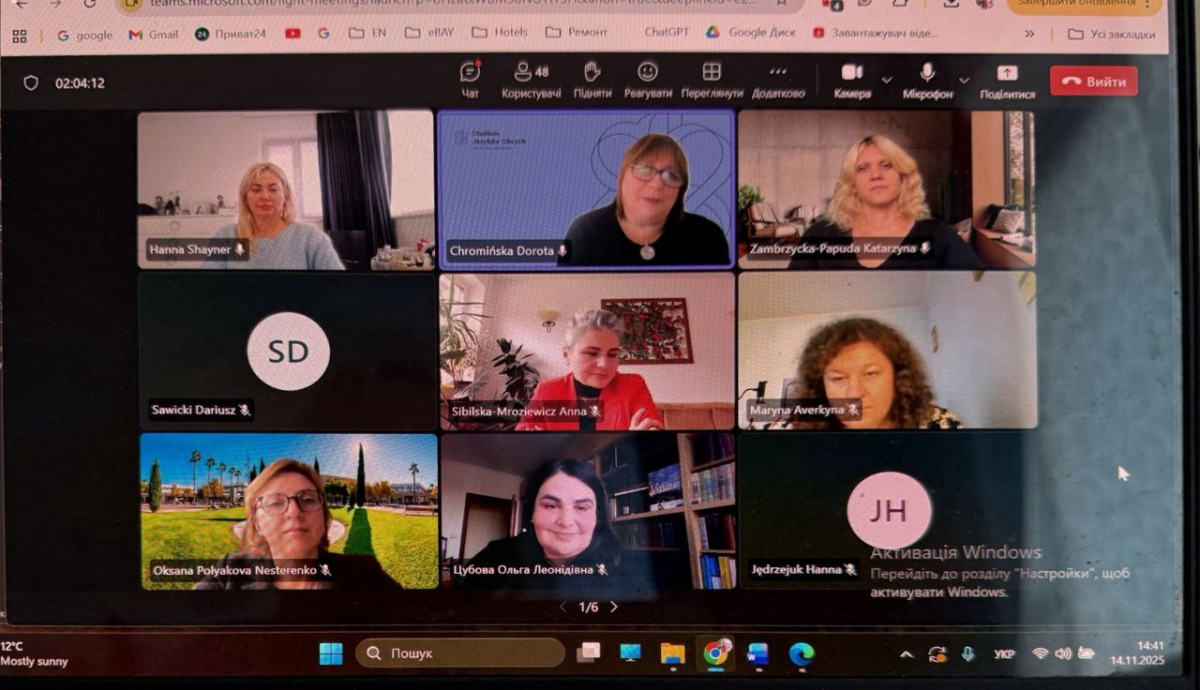 Скріншот з онлайн-семінару