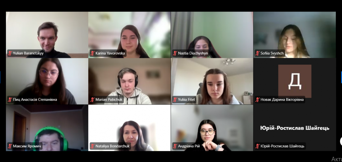 Скріншот з онлайн-заходу