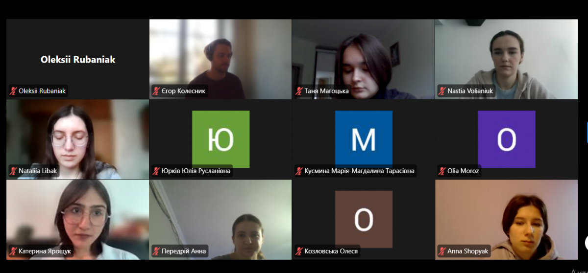 Скріншот з онлайн-заходу