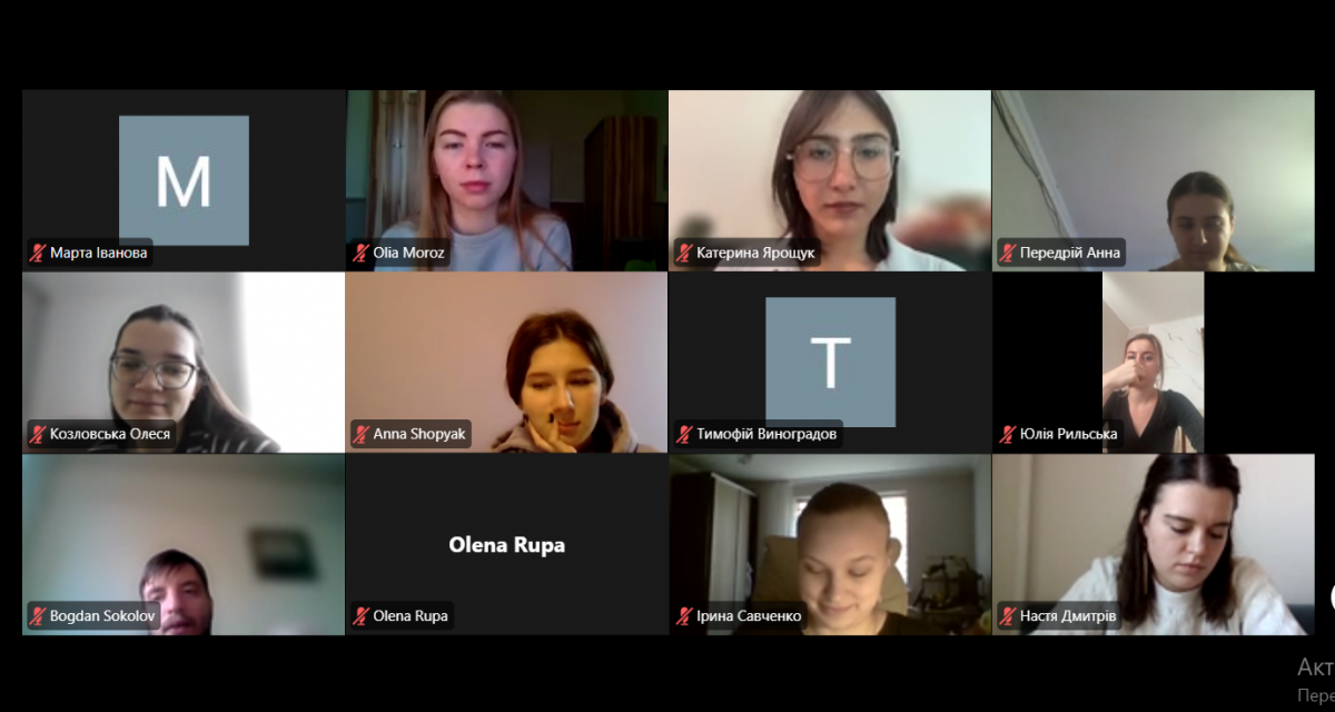 Скріншот з онлайн-заходу