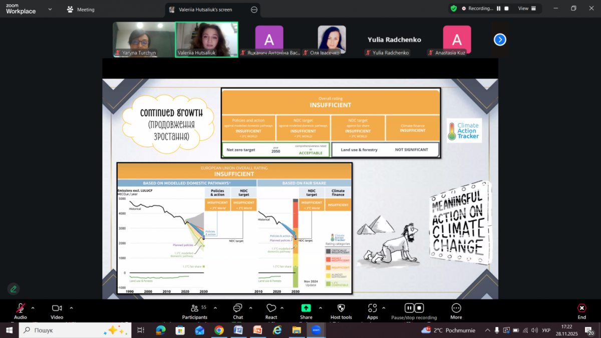 Скріншот з онлайн-заходу