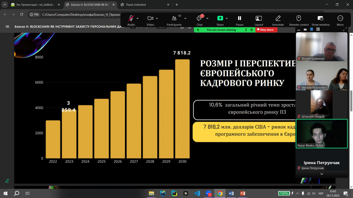 Скріншот з онлайн-конференції