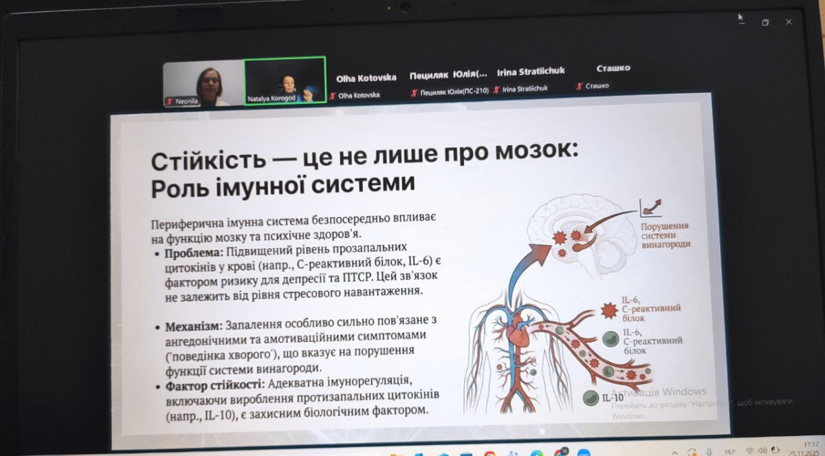 Скріншот з онлайн-лекції