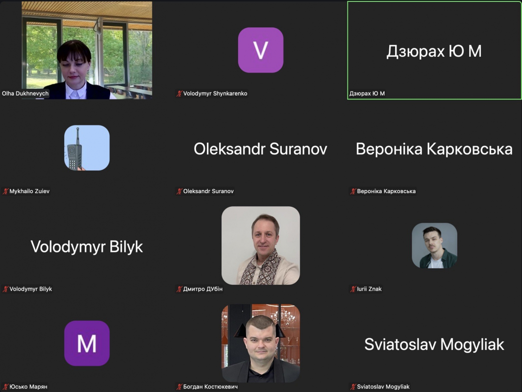 Скріншот з онлайн-зустрічі