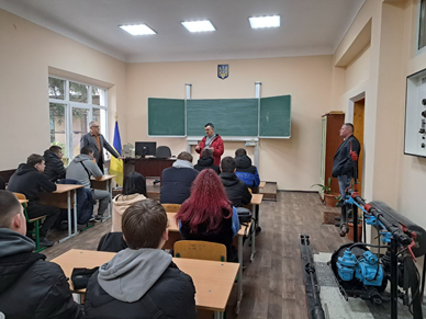 Терещак Ю.В. зі здобувачами освіти