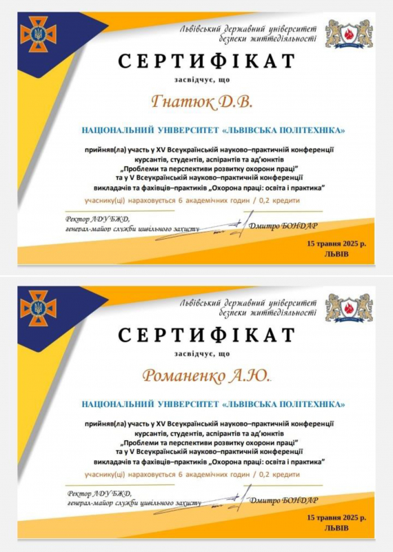 Сертифікати