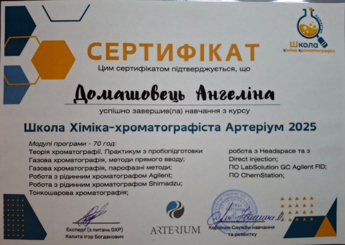 Сертифікат учасника