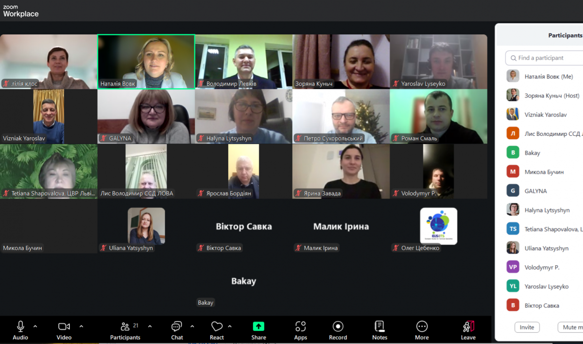 Скріншот з онлайн-заходу