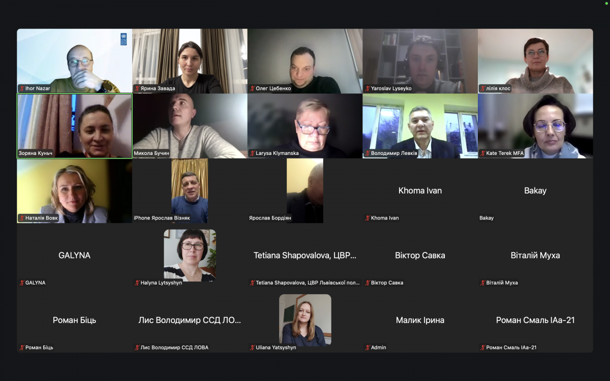 Скріншот з онлайн-заходу