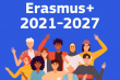 Заставка з текстом  «Erasmus+ 2021–2027»