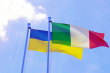 Прапори Італії та України