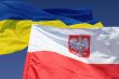 Прапори Польщі та України