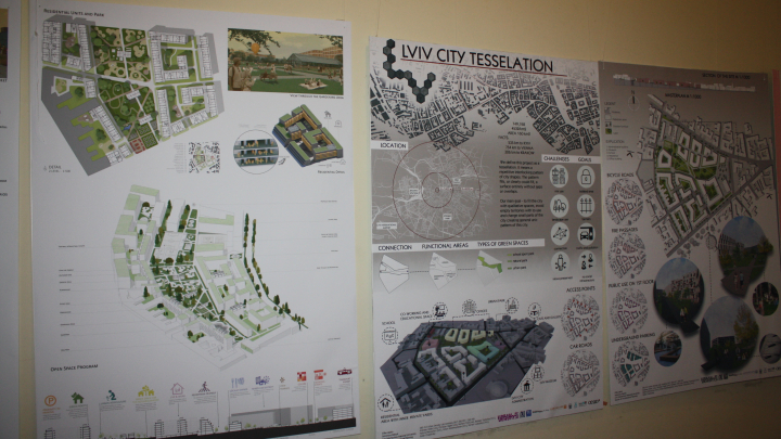 виставка робіт учасників воркшопу Urban density