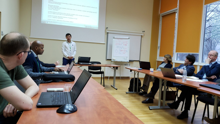 фото аудиторії у Литві з аспірантами ІКНІ