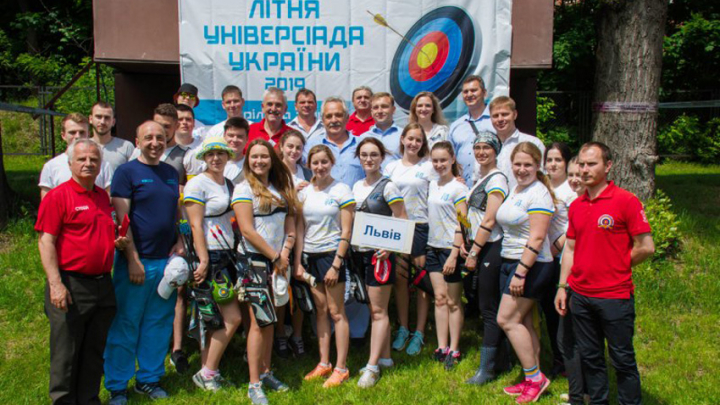 чемпіони XIV Універсіади України зі стрільби з лука