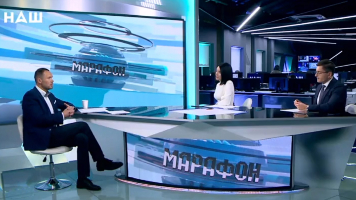 Очільник МОН Сергій Шкарлет у прямому ефірі ток-шоу «Марафон» на телеканалі «НАШ»