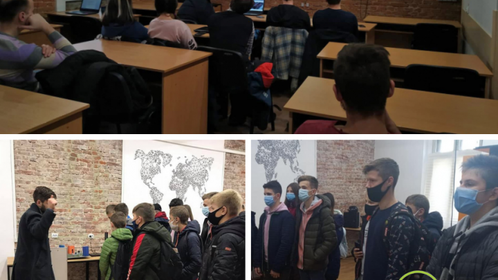 Колаж із учнями у Tech StartUp School Львівської політехніки