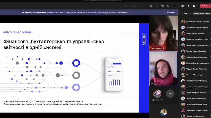 Скріншот з онлайн-заходу