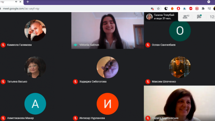 Скріншот з онлайн-конференції
