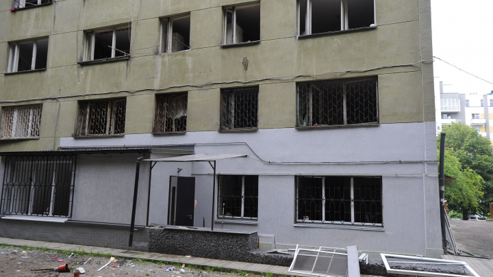 Пошкоджений гуртожиток Львівської політехніки
