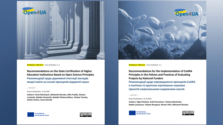 Open4UA - deliverables D4.1 and D4.3